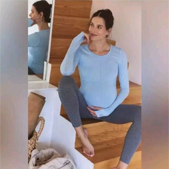 FP Movement x Hatch Maternity Small Right on Run Layer Long Sleeve Top Athletic - Picture 2 of 2